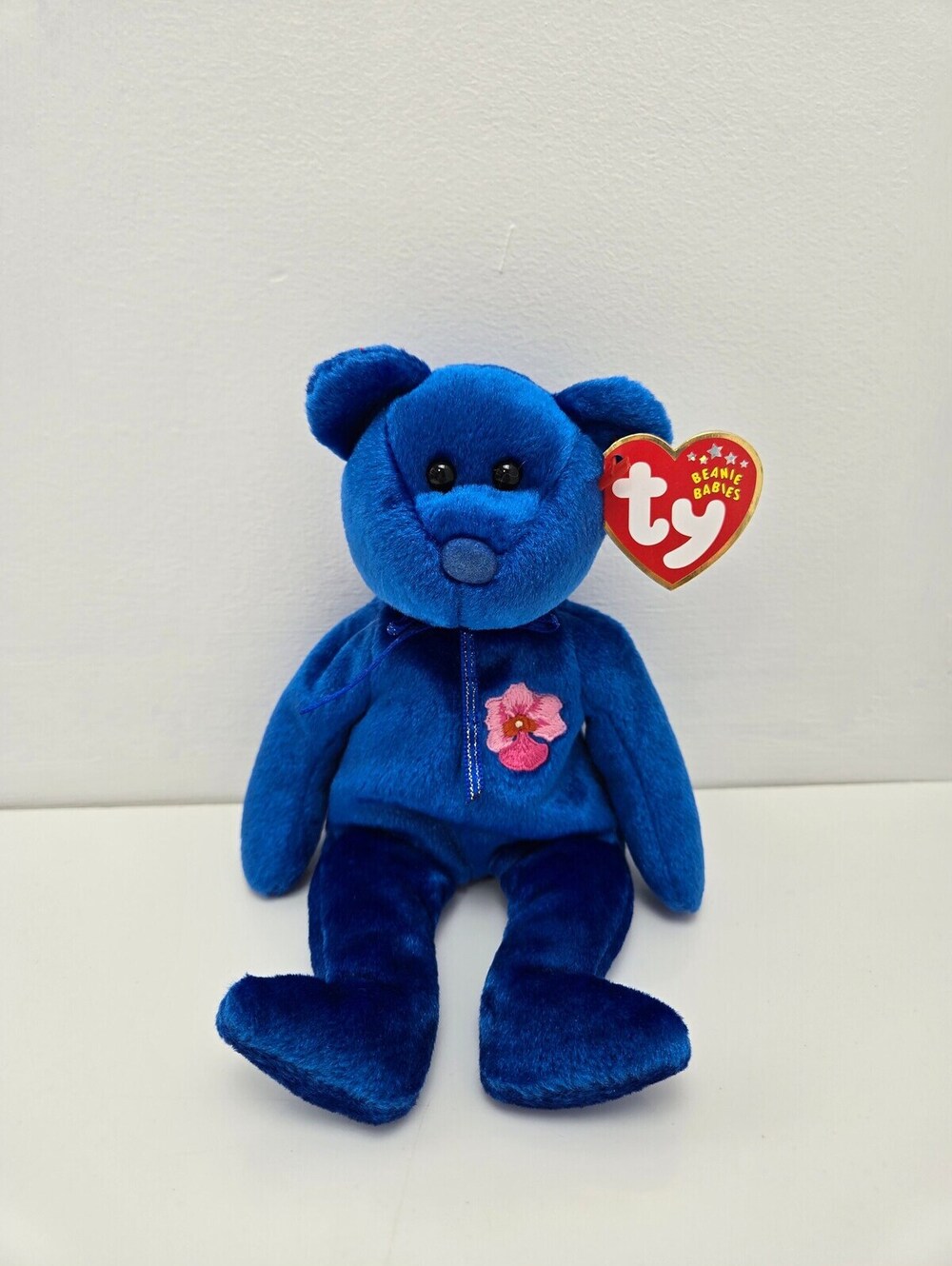 Ty Beanie Baby “Vanda” theRoyal Blue Bear - Singapore Exclusive *Rare* (8.5 inch